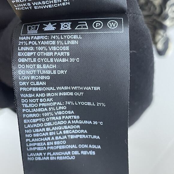 tpo Mini Dress Groovy Abstract Floral Print Puff Sleeve Retro Hippie Size 6 M - Picture 6 of 10